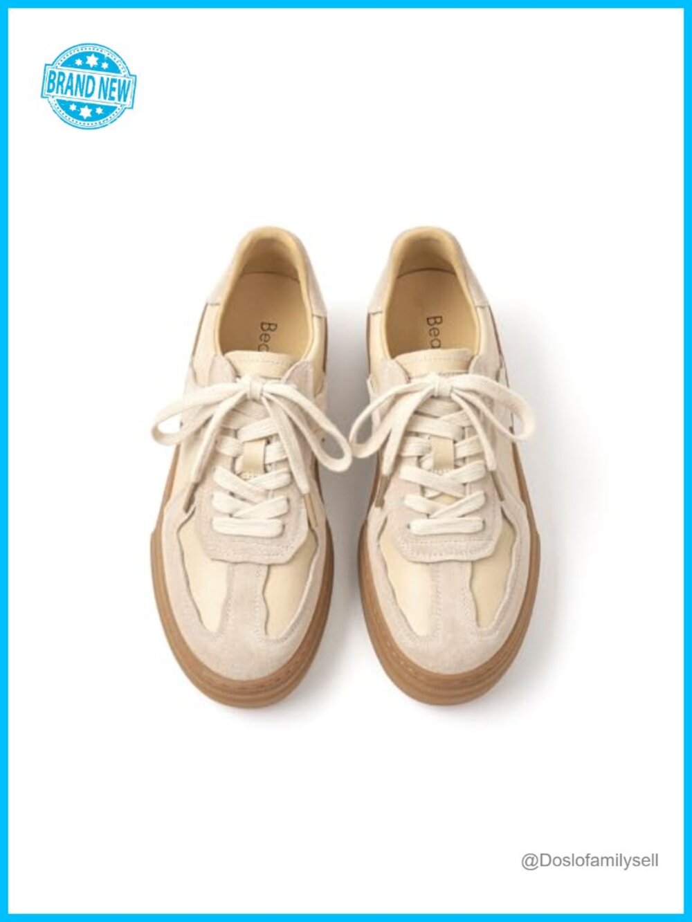 Genuine Leather Platform Sneakers Sheepskin Insole Lining Women Walking Shoes